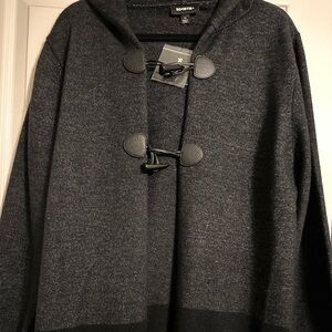 Gray Toggle Cardigan